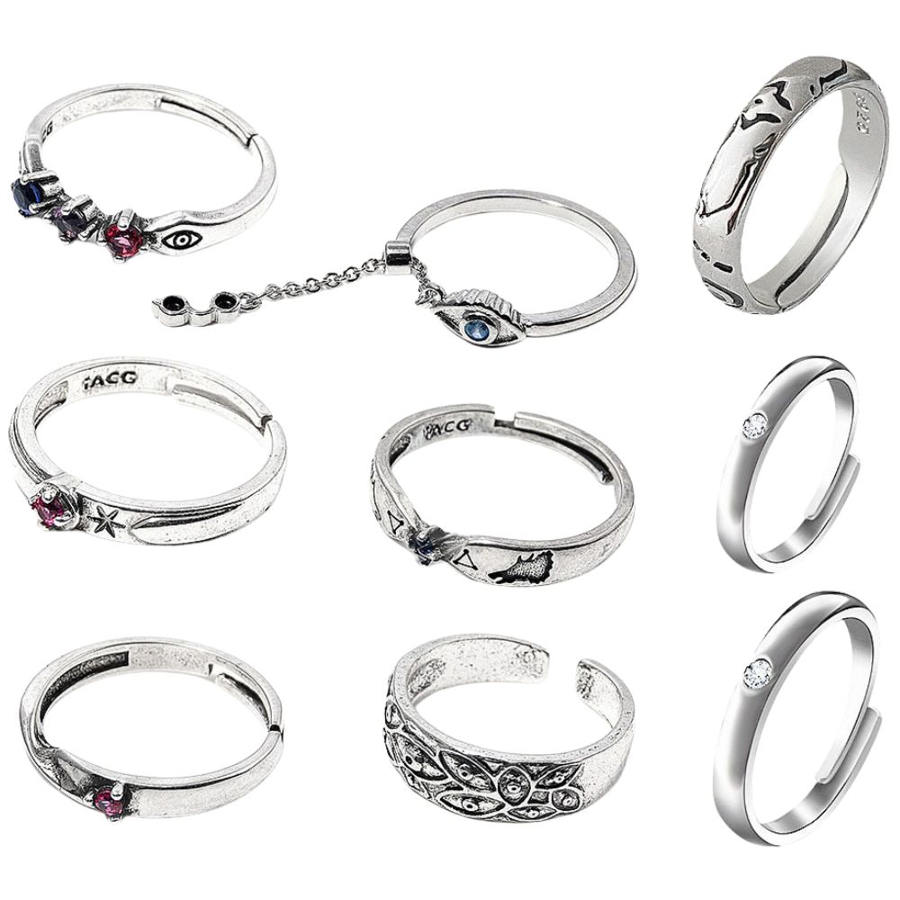 Anime JJK Rings Yuta Okkotsu C - đánh giá và giá Couple Ring Set