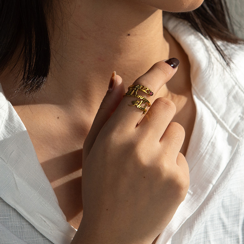 Letdiffery Custom Birthstone N - đánh giá và giá Birthstone Ring Set
