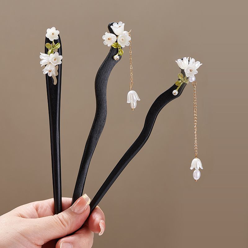 Wooden Flower Hairpin Vintage  - đánh giá và giá Shop Jewelry & Watches Near Me