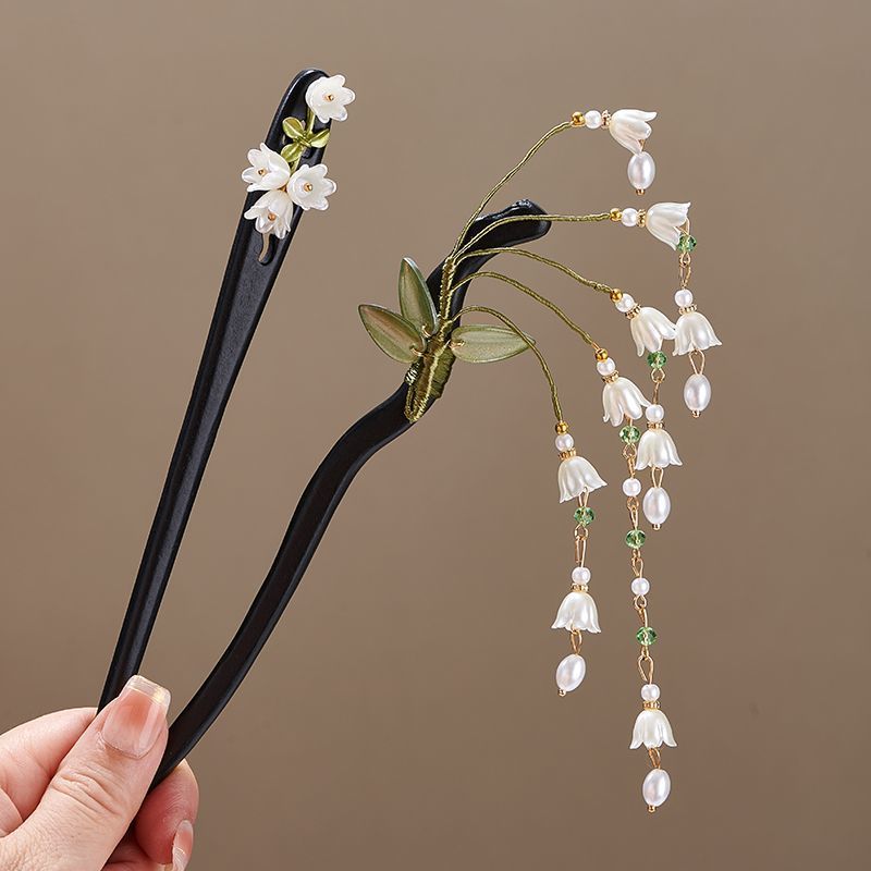 Wooden Flower Hairpin Vintage  - đánh giá và giá Shop Jewelry & Watches Near Me