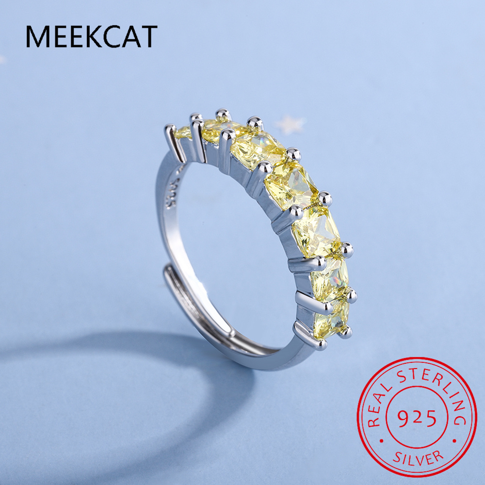 Princess Cut Natural Yellow Ci - đánh giá và giá Birthstone Ring Set