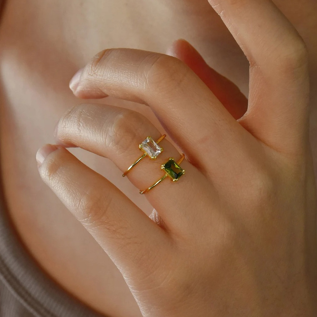 Zircon Birthstone Rings For Wo - đánh giá và giá Birthstone Ring Set