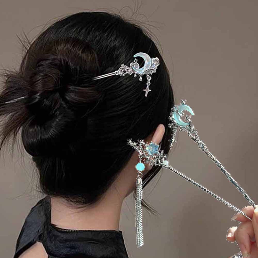 Moonstone Star Moon Hair Stick - đánh giá và giá Shop Jewelry & Watches Near Me